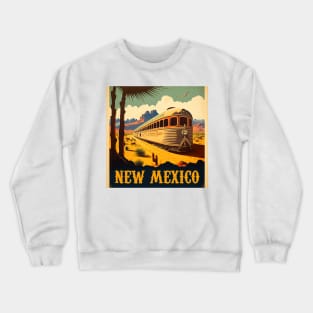 New Mexico Vintage Travel Art Poster Crewneck Sweatshirt